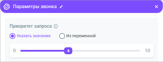 Приоритет запроса