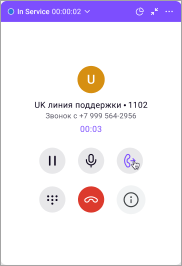 Перевод вызова Перевод вызова
