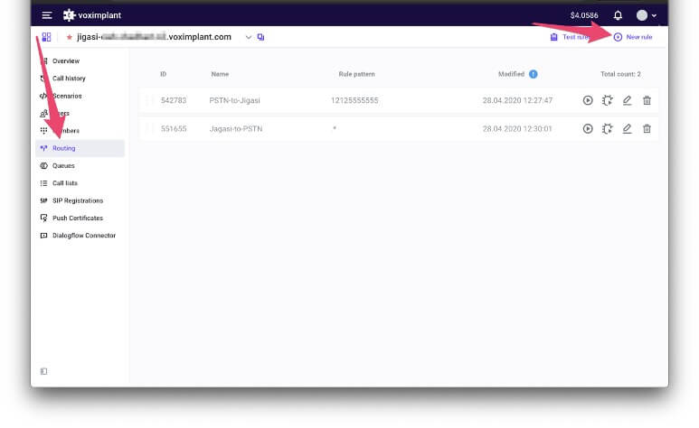 Configuring routing